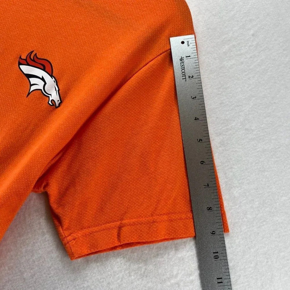 NFL MSX by Michael Strahan T-Shirt Mens Size M Denver Broncos Football Orange - Picture 9 of 11